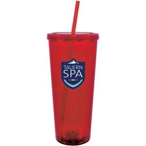 Spirit Acrylic Tumbler with Straw - 20 oz.