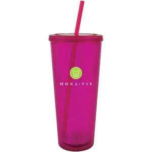 Spirit Acrylic Tumbler with Straw - 20 oz.