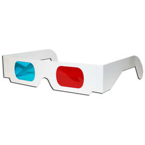 Custom Promotional Anaglyphic 3-D Paper Glasses