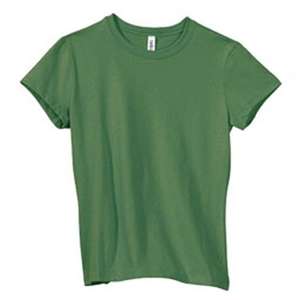 Bella Ringspun Cotton Women's Tee Green, Leaf