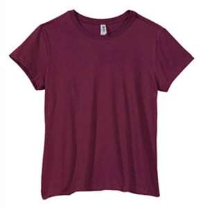 Bella Ringspun Cotton Women's Tee Maroon