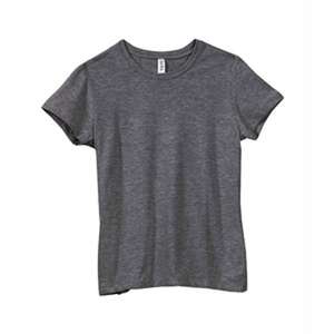 Bella Ringspun Cotton Women's Tee Gray, Heathered Dark