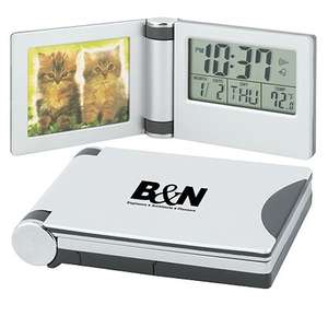 Custom Promotional Aluminum Photo Travel Alarm