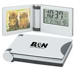 Promotional Clocks - Aluminum Photo Travel Alarm