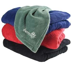 Bold Color Micro Coral Blanket