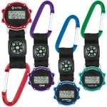 Business Clocks & Watches - Clip-On Stopwatch with Compass