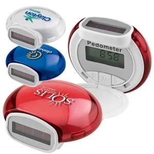 Custom Promotional Translucent Bubble Solar Pedometer