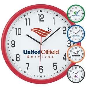 12" Round Thin Frame Wall Clock 