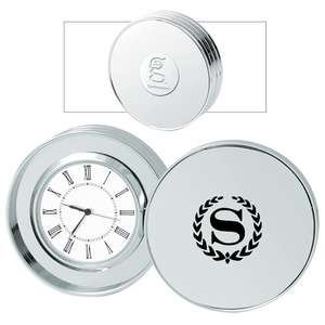 Custom Promotional Platinum Coin Clock