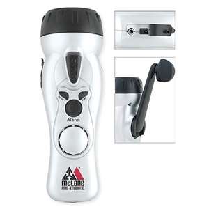 Custom Promotional Dynamo Self Charging FM Flashlight Radio