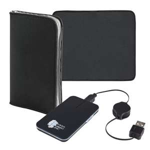 Low-Carb Light-Up Mouse with Zippered Mouse Pad Black