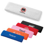 Promotional Headbands & Wristbands - Plush Terry Sport Headband