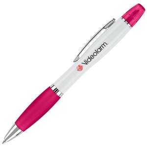 Curvaceous Ballpoint Pen/Highlighter