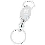 Logo Metal Keychains - Oval Valet Key Tag II