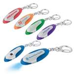 Business Flashlight Keychains - Frosted Color Key-Light