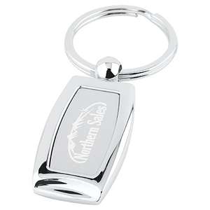 Custom Promotional Curved Metal Key Tag