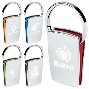 Custom Promotional Groove-N-Lock Color Sandwich Key Tag