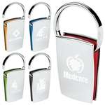 Promotional Metal Keychains - Groove-N-Lock Color Sandwich Key Tag