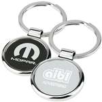 Promotional Metal Keychains - Round-About Key Tag