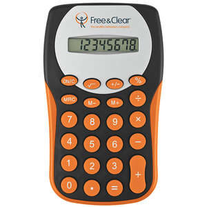 Custom Promotional Black Magic Slim Calculator