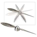 Custom Letter Openers - High Flyer Chrome Desktop Paperweight/Letter Opener