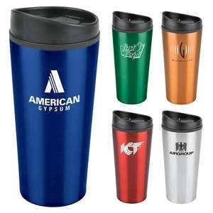 Custom Promotional 16 oz. Stainless Tumbler with Slider Lid