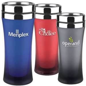 Custom Promotional 14 oz. Fashion First Translucent Tumbler