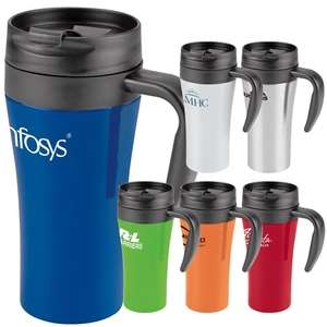 Custom Promotional 16 oz. Double Lock Stainless Travel Mug