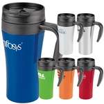 Promotional Coffee Mugs - 16 oz. Double Lock Stainless Travel Mug
