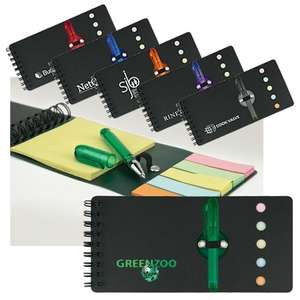 Custom Promotional Spiral Pocket Flag Buddy with Pen
