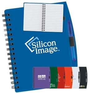 Custom Promotional Mini Translucent Notebook with Short Pen