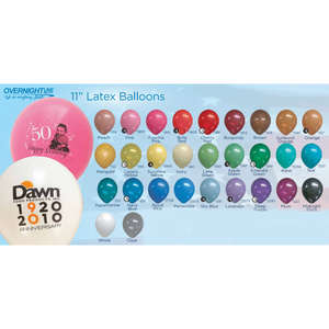 Custom Promotional 11" Standard Latex Balloon