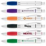 Customized Grip Pens - Satin Silver Contemporary Pen
