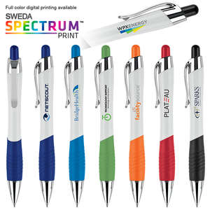 Custom Promotional Two-Tone Color Curvaceous Ballpoint Pen