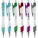 Promotional Grip Pens - Clip-It Metallic Color Ballpoint Pen
