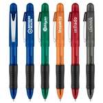 Wholesale Writing Instruments - 2-in-1 Trendy Translucent Ballpoint Pen/Mechanical Pencil