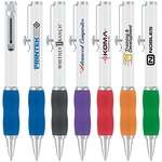 Customized Grip Pens - Slide-N-Hide Color Grip Ballpoint Pen