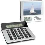 Logo Calculators - 3-in-1 Calculator/Picture Frame/LCD Digital Clock
