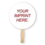 Personalized Fans - Circle Shaped Hand Fan - 8"