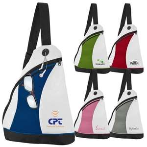 Two-Tone Color Splash Side Sling Pack 