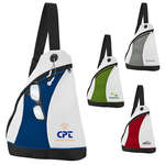 Promotional Sling Bags - Two-Tone Color Splash Side Sling Pack