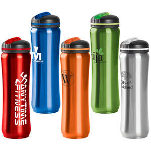 Custom Promotional 28 oz. Slim Stainless Water Bottle