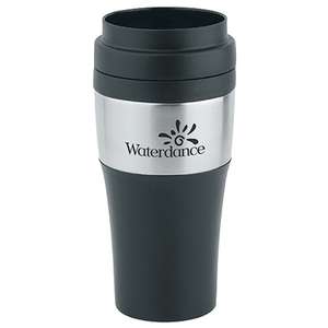 Two-Tone Stainless Tumbler with Plastic Lid