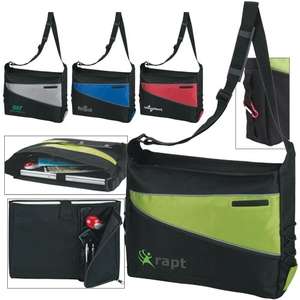 Custom Promotional Two-Tone Computer Messenger Bag
