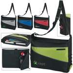 Logo Computer Bags - Two-Tone Computer Messenger Bag