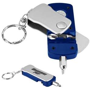 Travel Tool Flashlight Key Tag