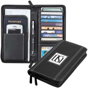 Custom Promotional Slim Card Milano Travel Wallet