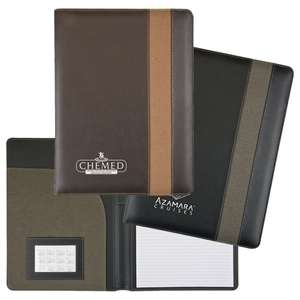 Custom Promotional Sleek Senior Striped Portfolio