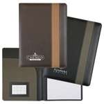 Customized Portfolios, Padfolios & Writing Pads - Sleek Senior Striped Portfolio