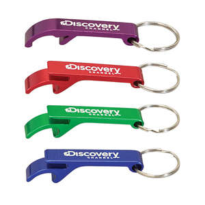 Custom Promotional Anodized Aluminum Bottle Opener Keyring